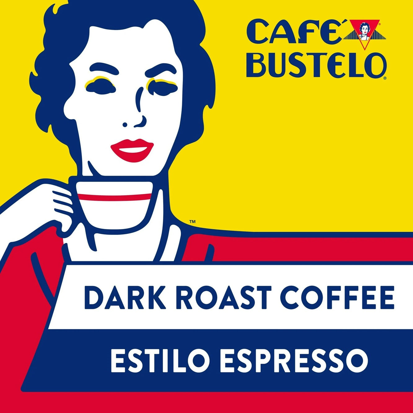 Cafe Bustelo, Espresso Style, Dark Roast Instant Coffee, 7.05 oz Jar